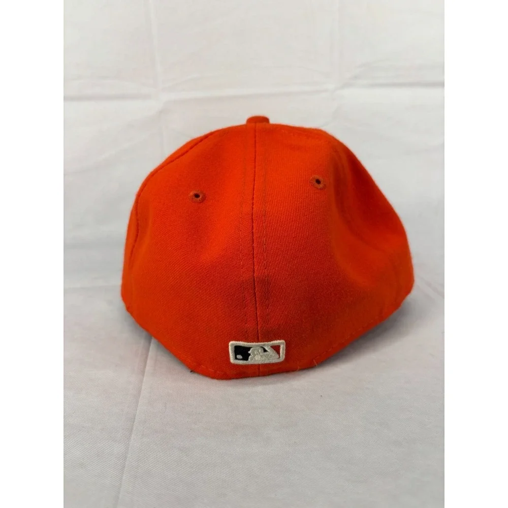 Miami Marlins New Era  59FIFTY Fitted Baseball Hat Mens Orange 7 1/4 NWOT